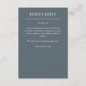 Elegante moderne, einfache Elemente Hochzeit RSVP Karte (Vorderseite)