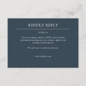 Elegante moderne, einfache Elemente Hochzeit RSVP Karte (Vorderseite)
