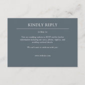 Elegante moderne, einfache Elemente Hochzeit RSVP Karte (Vorderseite)