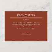 Elegante moderne, einfache Elemente Hochzeit RSVP Karte (Vorderseite)