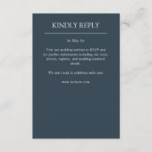 Elegante moderne, einfache Elemente Hochzeit RSVP Karte (Vorderseite)