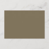 Elegante moderne, einfache Elemente Hochzeit RSVP Karte (Rückseite)