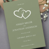 Elegante moderne, einfache Elemente Hochzeit Save The Date