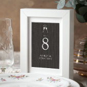 Elegante moderne, einfache Elemente Hochzeit Tischnummer