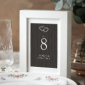 Elegante moderne, einfache Elemente Hochzeit Tischnummer