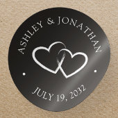 Elegante moderne, einfache Elemente Runder Aufkleber