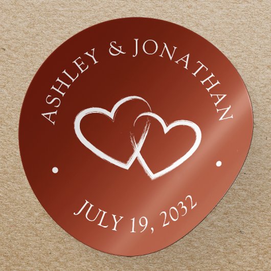 Elegante moderne, einfache Elemente Runder Aufkleber