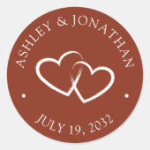 Elegante moderne, einfache Elemente Runder Aufkleber (Vorderseite)