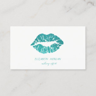 Elegante moderne, einfache, glitzernde Lippen, Vis Visitenkarte