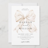 Elegante moderne, einfache Hochzeit Einladung (Vorderseite)