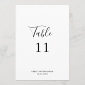 Elegante moderne, einfache Hochzeitsstimmung - Tis (Rückseite)
