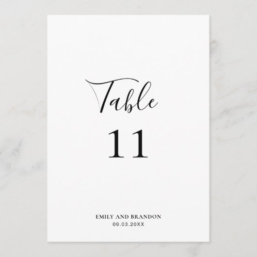 Elegante moderne, einfache Hochzeitsstimmung - Tis (Vorderseite)