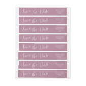 Elegante moderne einfache Mauve Wedding retten das (Bogen)