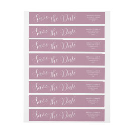 Elegante moderne einfache Mauve Wedding retten das