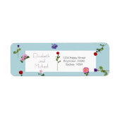 Elegante Moderne, einfache Rücksendeadresse (Vorne)