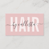 Elegante Moderne, einfache Typografie-Haarstylisti Visitenkarte (Vorderseite)