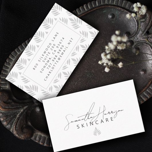 Elegante Moderne einfache Typografie Schönheit der Visitenkarte