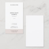 Elegante moderne, einfache, vertikale Designvorlag Visitenkarte (Vorne/Hinten)