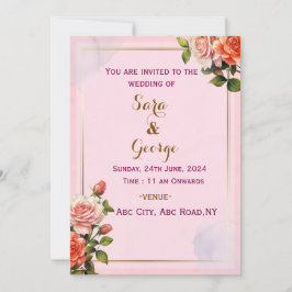 Elegante Moderne Einladungen für Hochzeiten