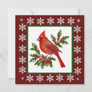 Elegante Moderne einzigartige Red Bird Weihnachten