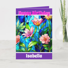 Elegante Moderne, einzigartige Sammlung der Flora Karte