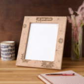 Elegante moderne Eiskristalle aus Holz für sie Geätzte Rahmen (Links)