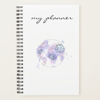 Elegante Moderne Eleganz Blau Planer