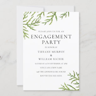 Elegante Moderne Engagement Party Einladung