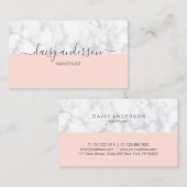 Elegante moderne erröten rosa u. visitenkarte (Vorne/Hinten)