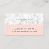 Elegante moderne erröten rosa u. visitenkarte (Rückseite)