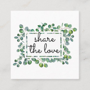 Elegante Moderne Eukalyptus Wählen Sie eine ander Empfehlungskarte