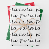 Elegante Moderne Fa. La La La Geschenkpapier Set (Beispiel)