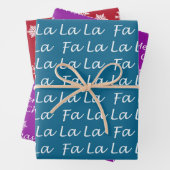 Elegante Moderne Fa. La La La Geschenkpapier Set (Beispiel)