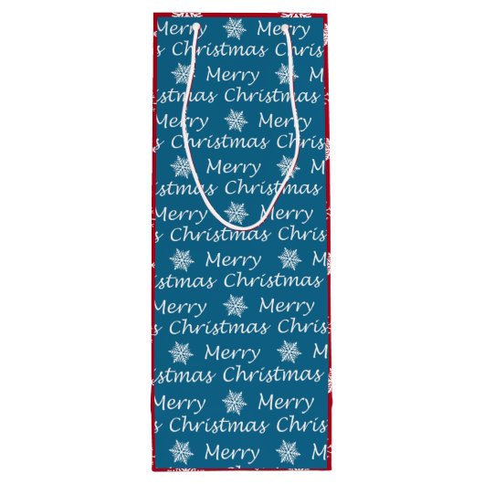 Elegante Moderne Fa. La La La Geschenktüte Für Weinflaschen (Rückseite)