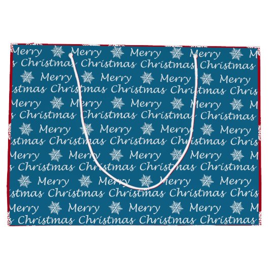 Elegante Moderne Fa. La La La Große Geschenktüte (Rückseite)