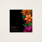 Elegante, moderne, farbenfrohe Blume (Rückseite)