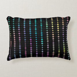 Elegante moderne farbenfrohe Perlen Kreise Dots Mu Dekokissen