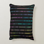 Elegante moderne farbenfrohe Perlen Kreise Dots Mu Dekokissen (Rückseite(Vertikal))