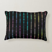 Elegante moderne farbenfrohe Perlen Kreise Dots Mu Dekokissen (Rückseite)