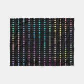 Elegante moderne farbenfrohe Perlen Kreise Dots Mu Fleecedecke (Vorderseite (Horizontal))