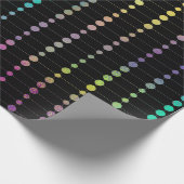 Elegante moderne farbenfrohe Perlen Kreise Dots Mu Geschenkpapier (Ecke)