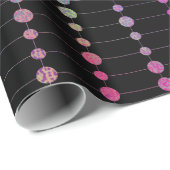 Elegante moderne farbenfrohe Perlen Kreise Dots Mu Geschenkpapier (Rolleneckpunkt)