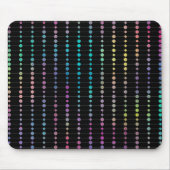 Elegante moderne farbenfrohe Perlen Kreise Dots Mu Mousepad (Vorne)
