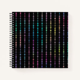 Elegante moderne farbenfrohe Perlen Kreise Dots Mu Notizblock