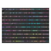 Elegante moderne farbenfrohe Perlen Kreise Dots Mu Tischdecke (Vorderseite (Horizontal))