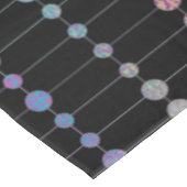 Elegante moderne farbenfrohe Perlen Kreise Dots Mu Tischdecke (Schrägansicht)