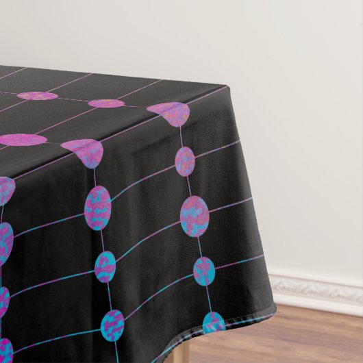 Elegante moderne farbenfrohe Perlen Kreise Dots Mu Tischdecke (Beispiel)