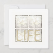 Elegante Moderne Feier zum Leben Einladung (Vorderseite)