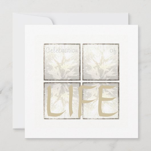 Elegante Moderne Feier zum Leben Einladung (Vorderseite)