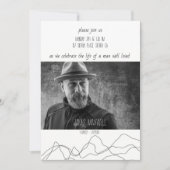 Elegante Moderne Feier zum Leben Einladung (Vorderseite)